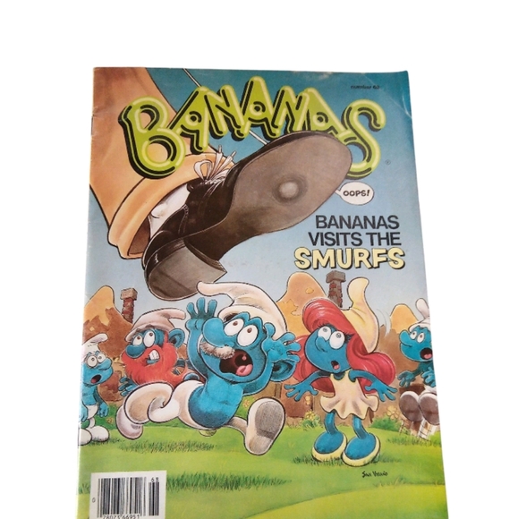 VINTAGE 1983 BANANAS MAGAZINE #68 - SMURFS PARODY HUMOR COMEDY SCHOLASTIC - Picture 1 of 5